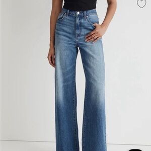 Madewell Superwide Leg Jeans in Fannin Wash- Size 26
